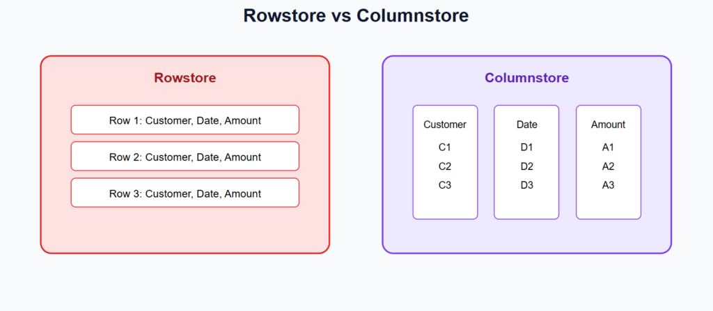 SQL-Server Rowstore/Columnstore